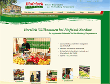 Tablet Screenshot of biofrischnordost.de